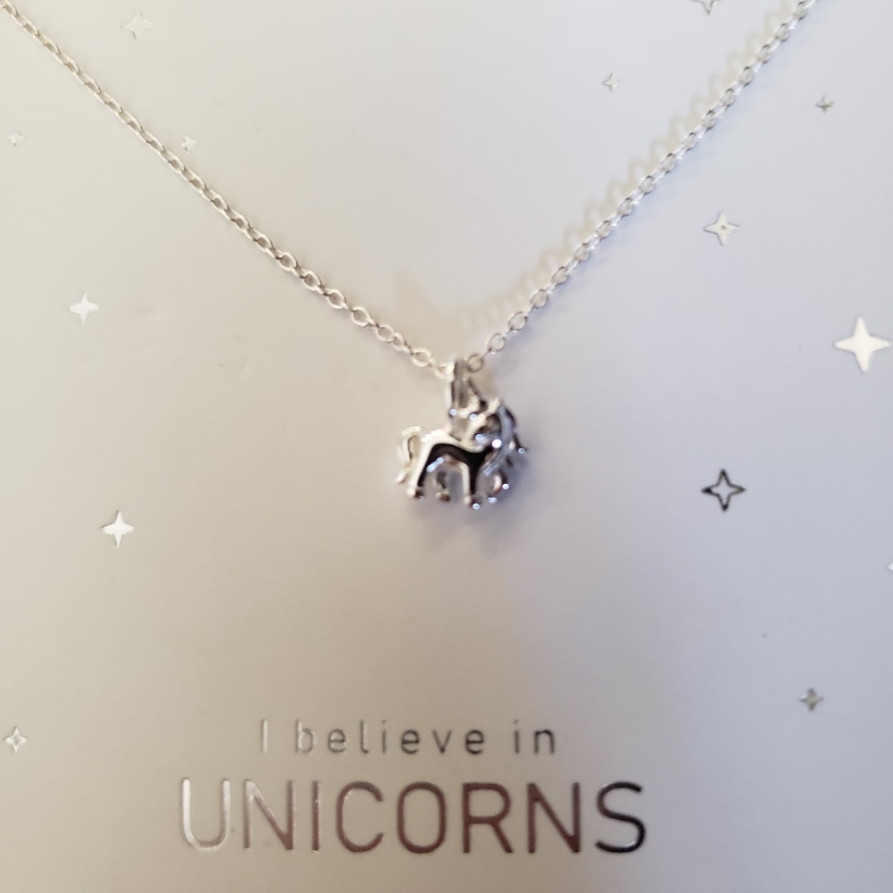 Sterling silver tiny unicorn